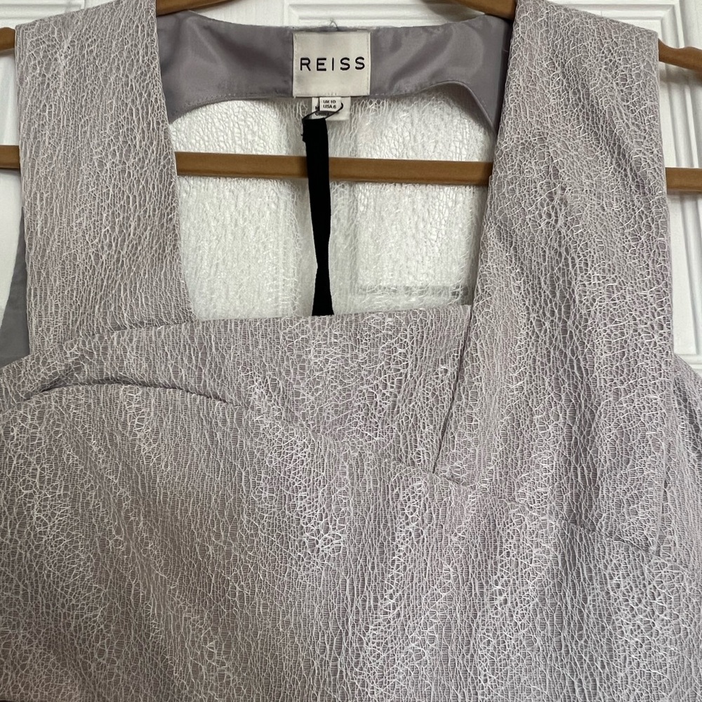 Reiss grey dress with stunning delicate detail